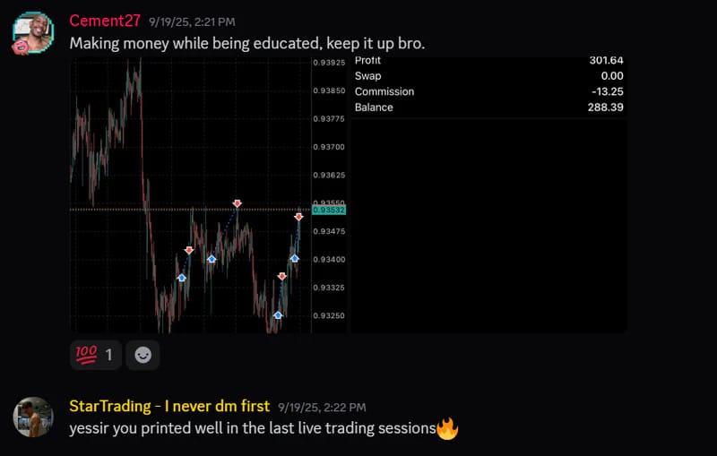 Trading testimonial 1